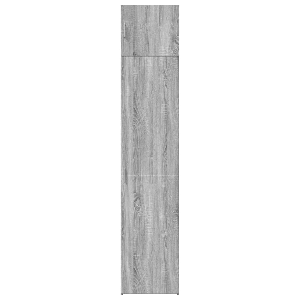 Slim Storage Cabinet Grey Sonoma 45x42,5x225 cm Engineered Wood