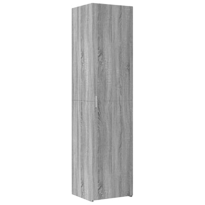 Slim Storage Cabinet Grey Sonoma 45x42,5x225 cm Engineered Wood