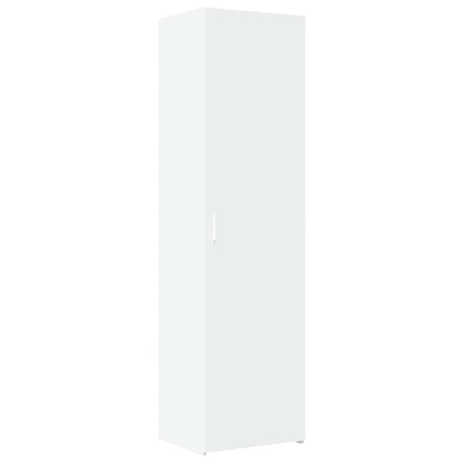 Slim Storage Cabinet White 50x42,5x225 cm Engineered Wood