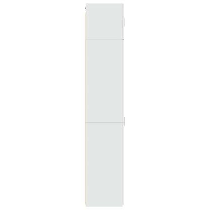 Slim Storage Cabinet White 50x42,5x225 cm Engineered Wood