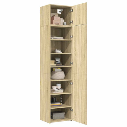 Slim Storage Cabinet Sonoma Oak 50x42,5x225 cm Engineered Wood