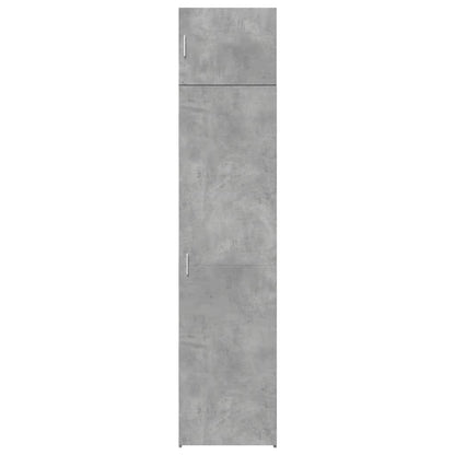 Slim Storage Cabinet Concrete Grey 50x42.5x225 cm Engineered Wood