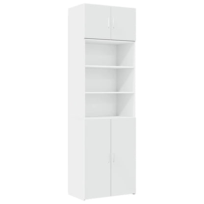 Storage Cabinet White 70x42,5x225 cm Engineered Wood