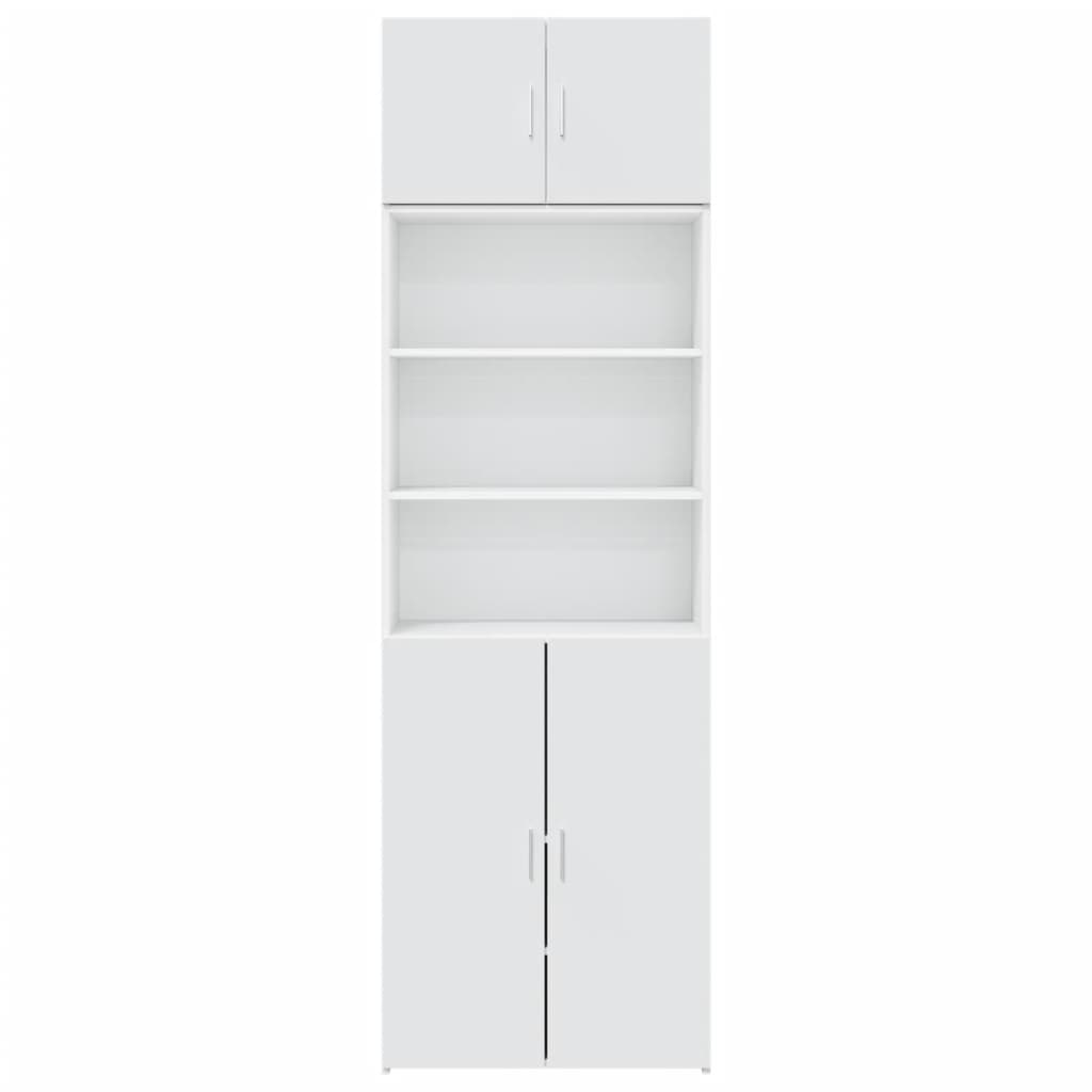 Storage Cabinet White 70x42,5x225 cm Engineered Wood