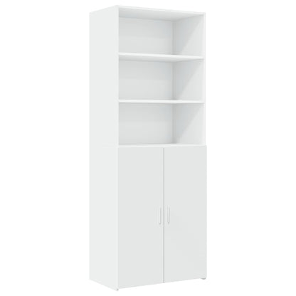 Storage Cabinet White 70x42,5x225 cm Engineered Wood
