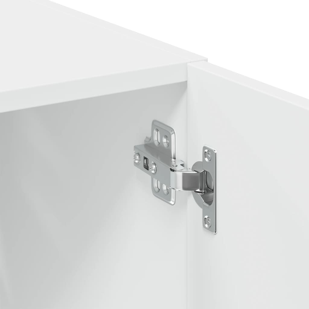 Storage Cabinet White 70x42,5x225 cm Engineered Wood