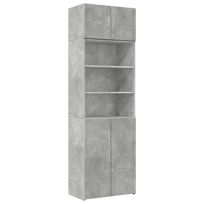 Storage Cabinet Concrete Grey 70x42,5x225 cm Engineered Wood