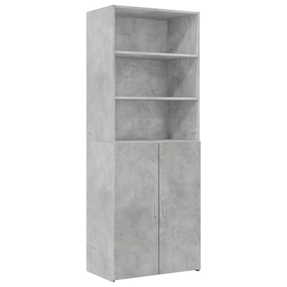 Storage Cabinet Concrete Grey 70x42.5x225 cm Engineered Wood