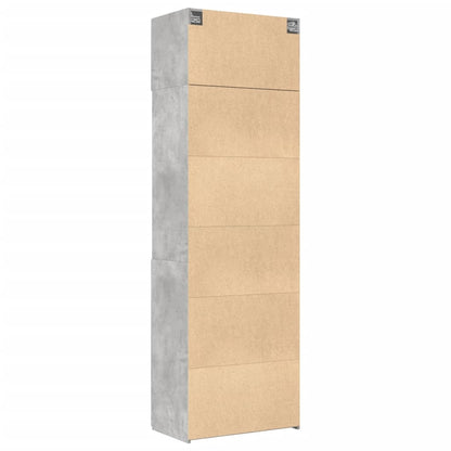 Storage Cabinet Concrete Grey 70x42,5x225 cm Engineered Wood