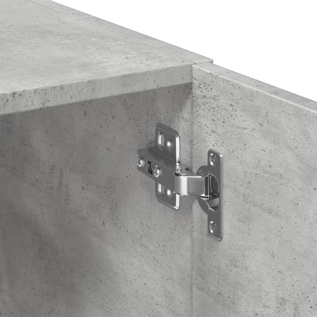 Storage Cabinet Concrete Grey 70x42,5x225 cm Engineered Wood