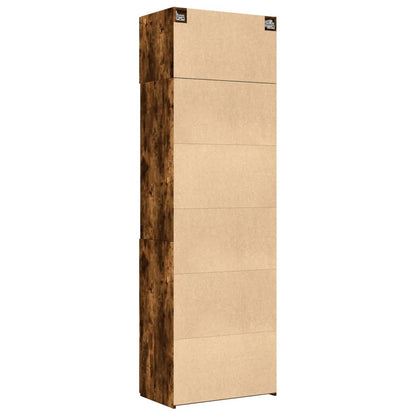 Storage Cabinet Smoked Oak 70x42.5x225 cm Engineered Wood