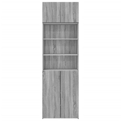 Storage Cabinet Grey Sonoma 70x42,5x225 cm Engineered Wood