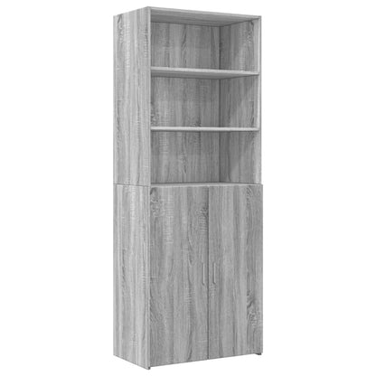 Storage Cabinet Grey Sonoma 70x42,5x225 cm Engineered Wood