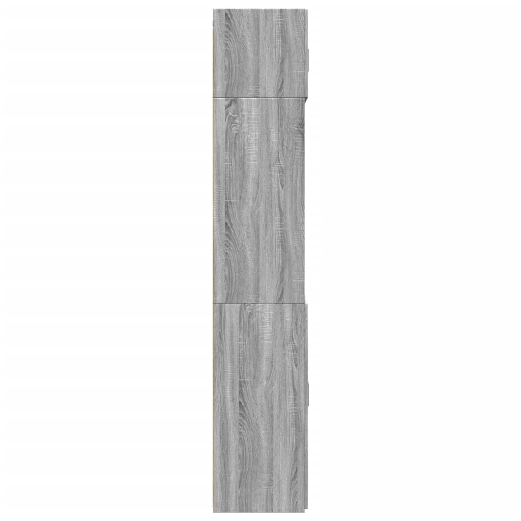 Storage Cabinet Grey Sonoma 70x42,5x225 cm Engineered Wood