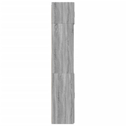 Storage Cabinet Grey Sonoma 70x42,5x225 cm Engineered Wood