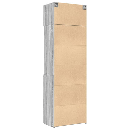 Storage Cabinet Grey Sonoma 70x42,5x225 cm Engineered Wood
