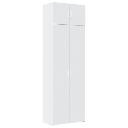 Storage Cabinet White 70x42,5x225 cm Engineered Wood