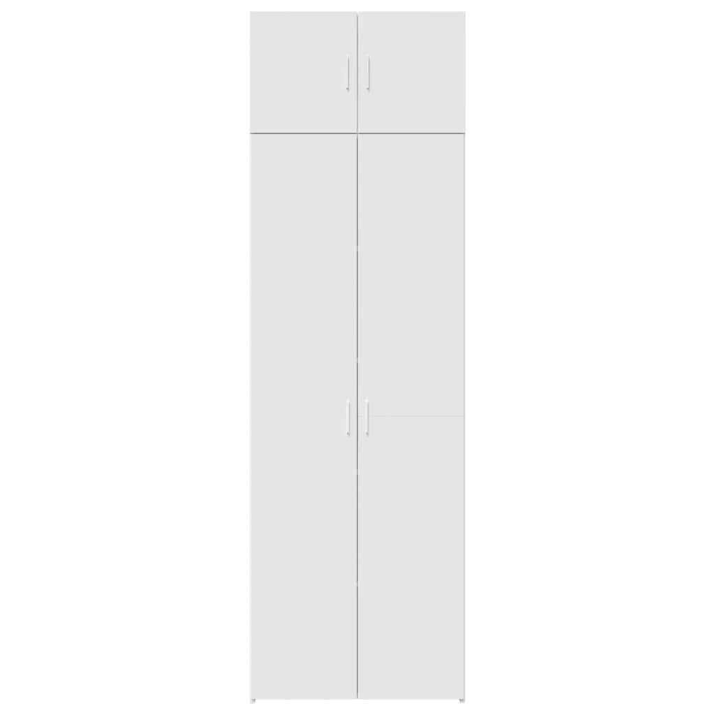 Storage Cabinet White 70x42,5x225 cm Engineered Wood