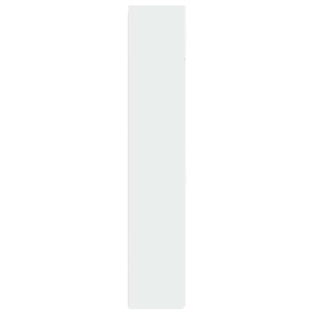 Storage Cabinet White 70x42.5x225 cm Engineered Wood