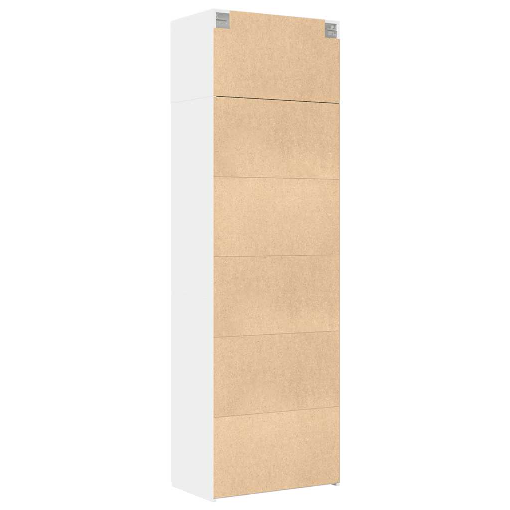 Storage Cabinet White 70x42,5x225 cm Engineered Wood