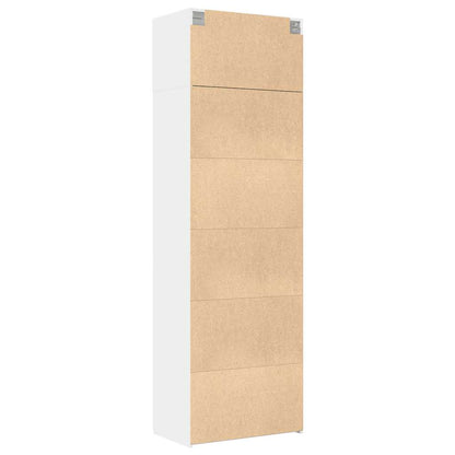 Storage Cabinet White 70x42,5x225 cm Engineered Wood