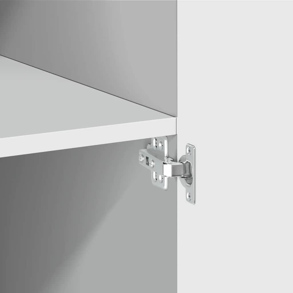 Storage Cabinet White 70x42,5x225 cm Engineered Wood