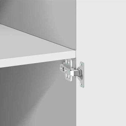 Storage Cabinet White 70x42,5x225 cm Engineered Wood