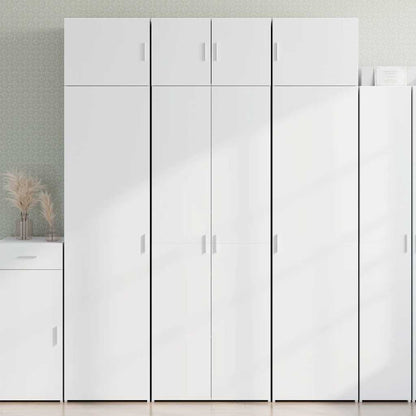 Storage Cabinet White 70x42,5x225 cm Engineered Wood