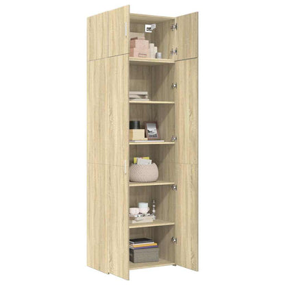 Storage Cabinet Sonoma Oak 70x42,5x225 cm Engineered Wood