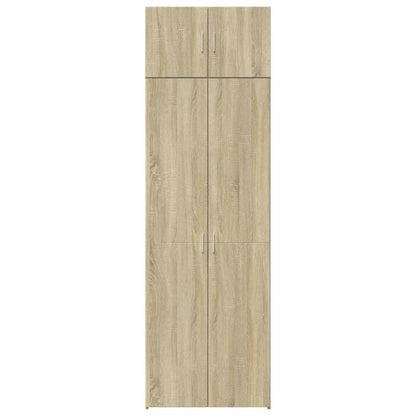 Storage Cabinet Sonoma Oak 70x42.5x225 cm Engineered Wood
