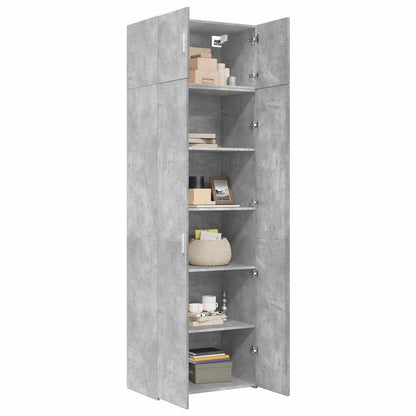 Storage Cabinet Concrete Grey 70x42,5x225 cm Engineered Wood