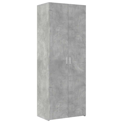 Storage Cabinet Concrete Grey 70x42,5x225 cm Engineered Wood