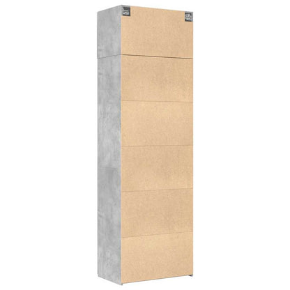 Storage Cabinet Concrete Grey 70x42,5x225 cm Engineered Wood