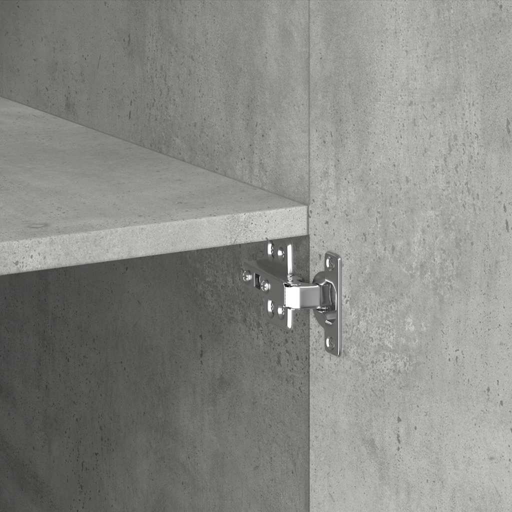 Storage Cabinet Concrete Grey 70x42,5x225 cm Engineered Wood
