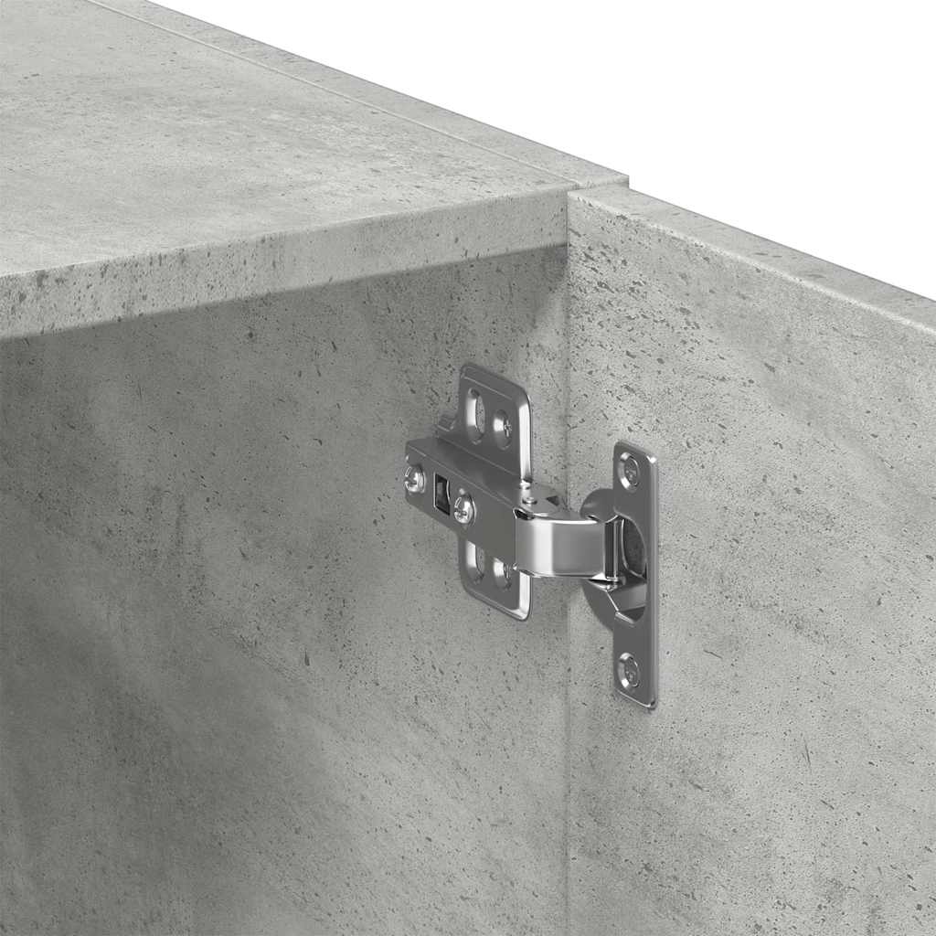 Storage Cabinet Concrete Grey 70x42,5x225 cm Engineered Wood