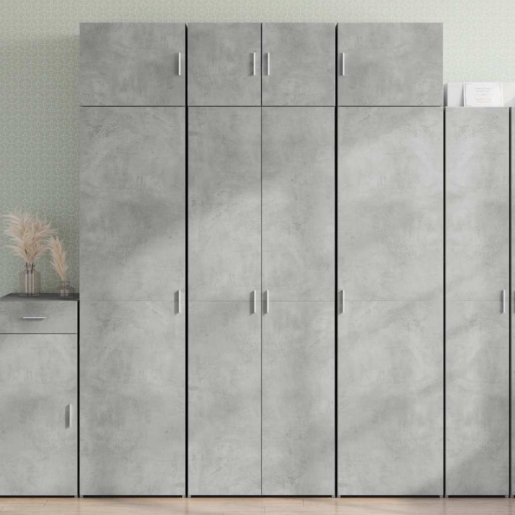 Storage Cabinet Concrete Grey 70x42,5x225 cm Engineered Wood