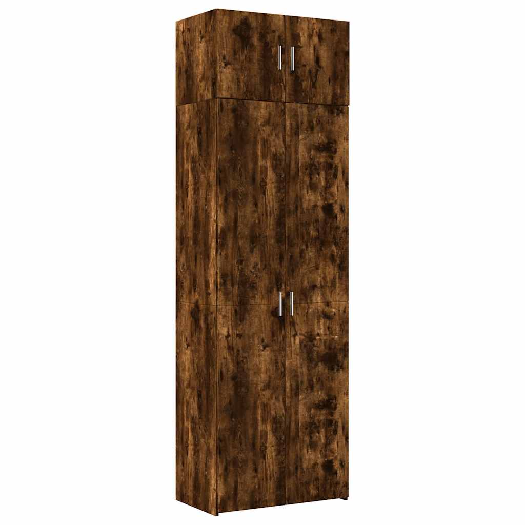 Storage Cabinet Smoked Oak 70x42,5x225 cm Engineered Wood