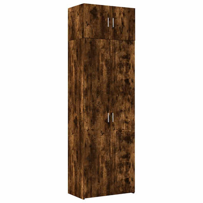 Storage Cabinet Smoked Oak 70x42,5x225 cm Engineered Wood