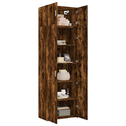 Storage Cabinet Smoked Oak 70x42,5x225 cm Engineered Wood