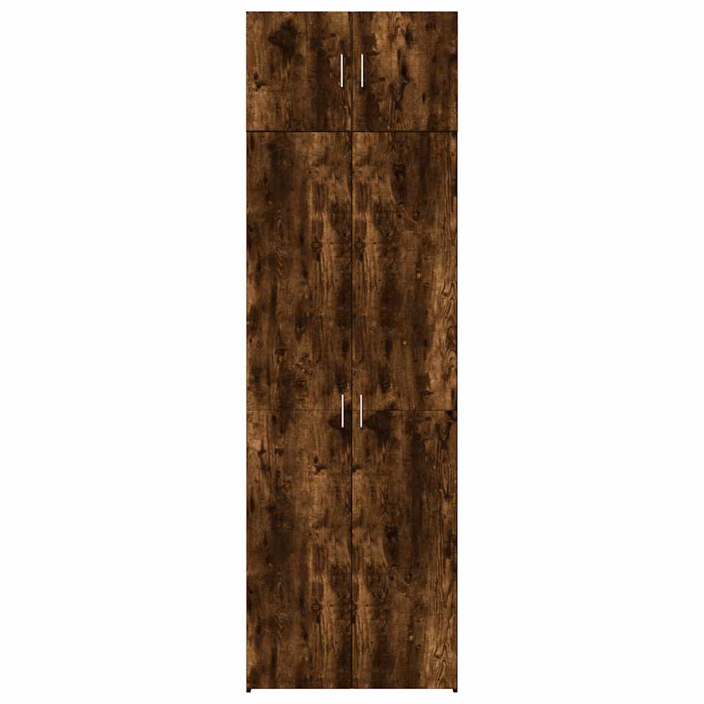 Storage Cabinet Smoked Oak 70x42,5x225 cm Engineered Wood