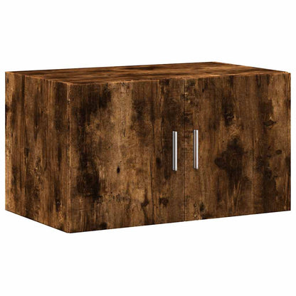 Storage Cabinet Smoked Oak 70x42,5x225 cm Engineered Wood