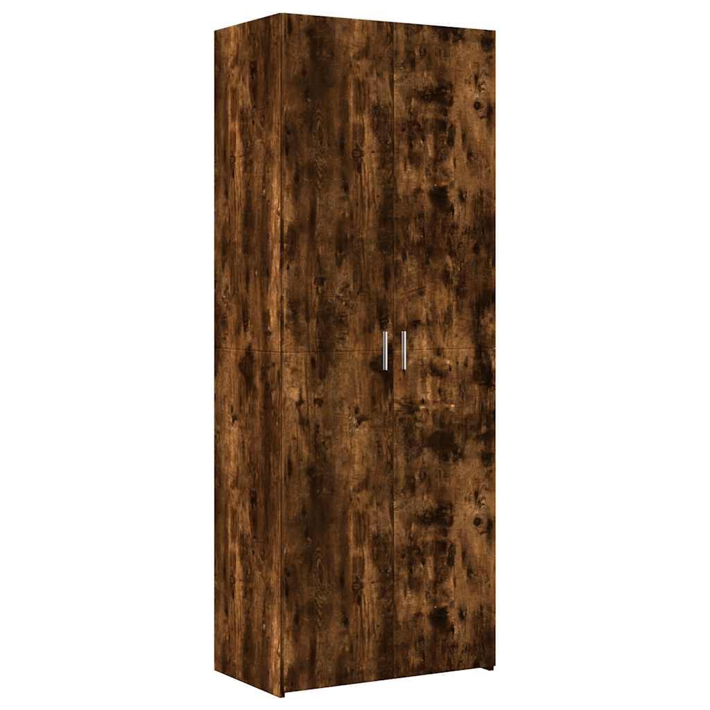 Storage Cabinet Smoked Oak 70x42,5x225 cm Engineered Wood