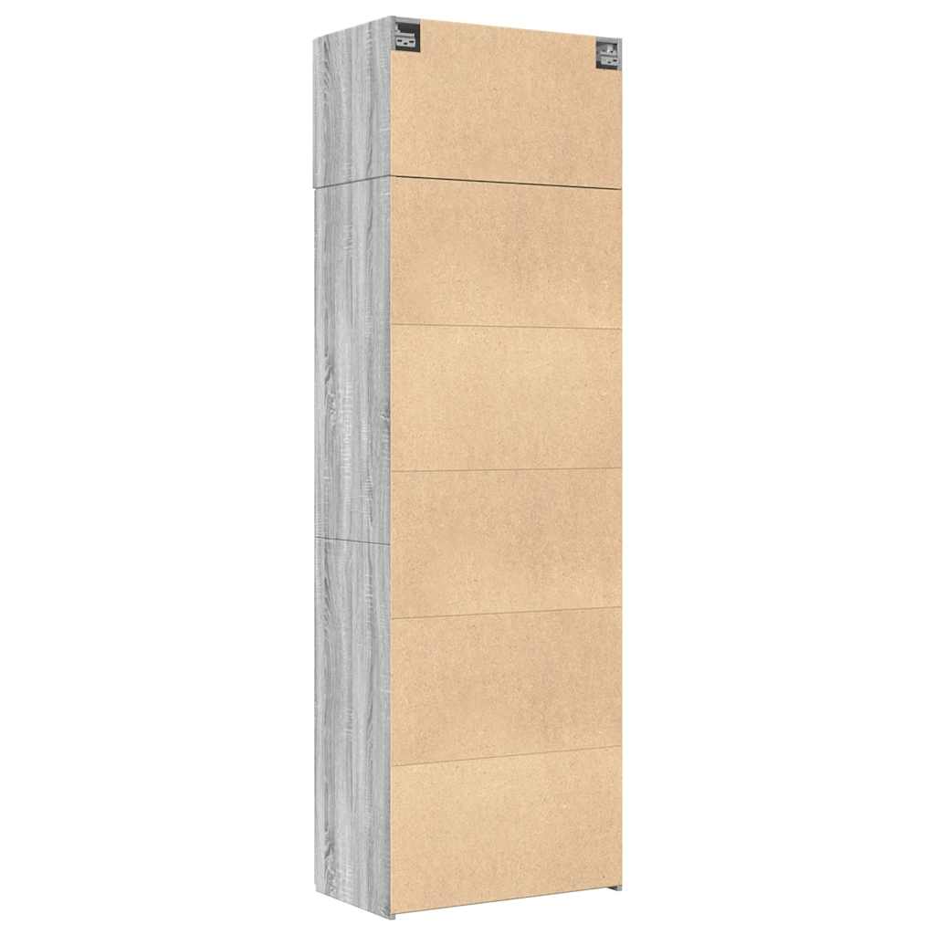 Storage Cabinet Grey Sonoma 70x42,5x225 cm Engineered Wood