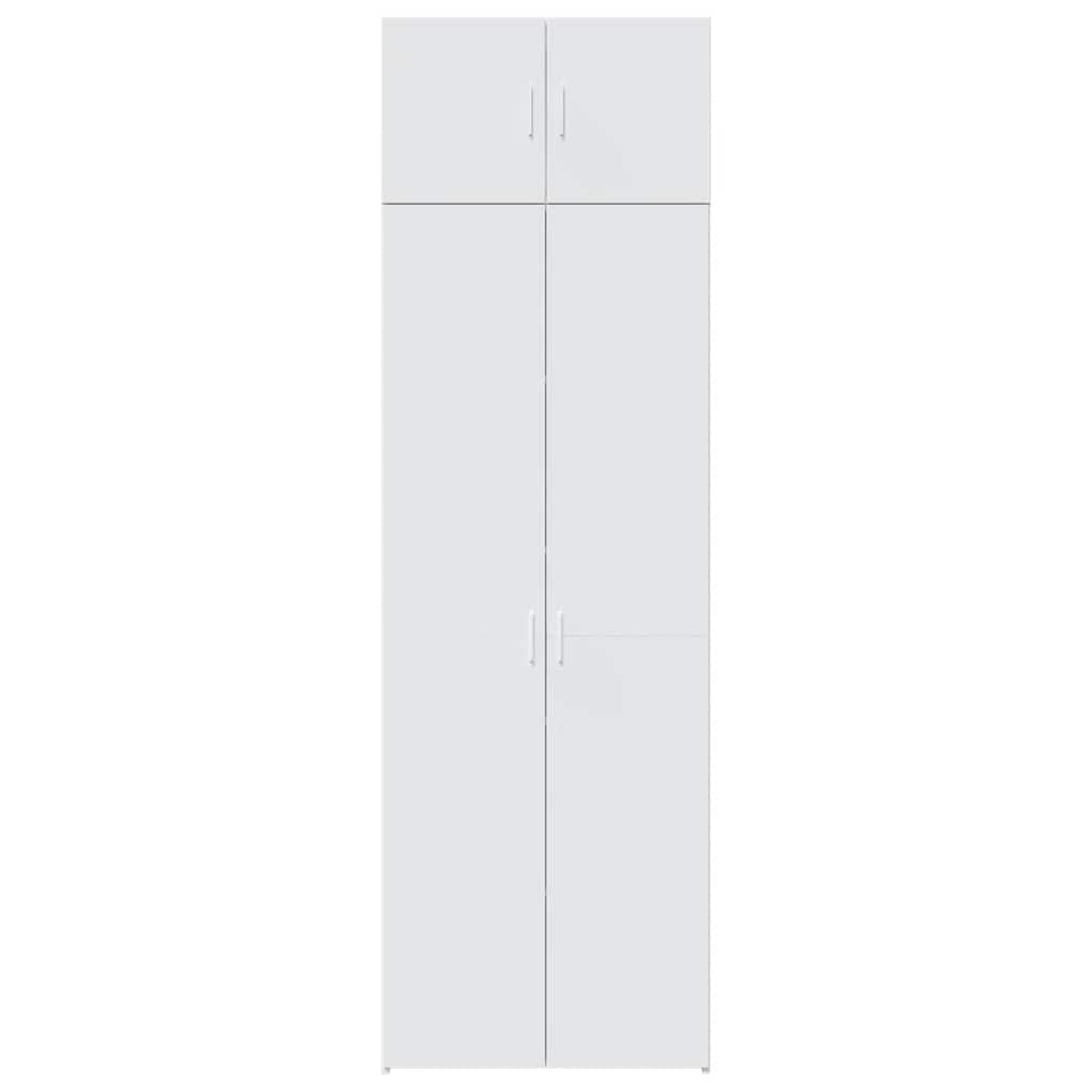 Storage Cabinet White 70x42,5x225 cm Engineered Wood