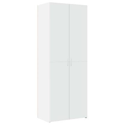Storage Cabinet White 70x42,5x225 cm Engineered Wood