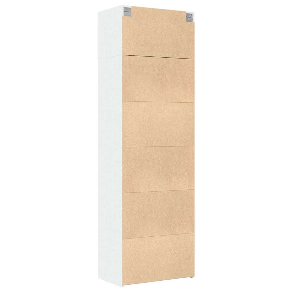 Storage Cabinet White 70x42,5x225 cm Engineered Wood