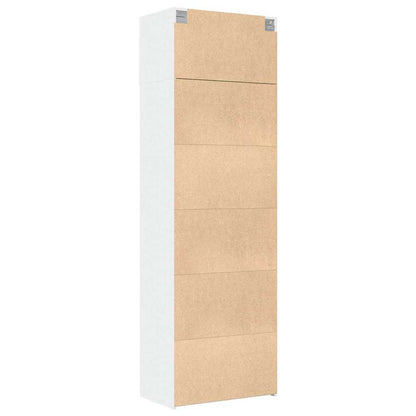Storage Cabinet White 70x42,5x225 cm Engineered Wood