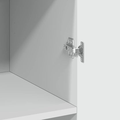 Storage Cabinet White 70x42,5x225 cm Engineered Wood