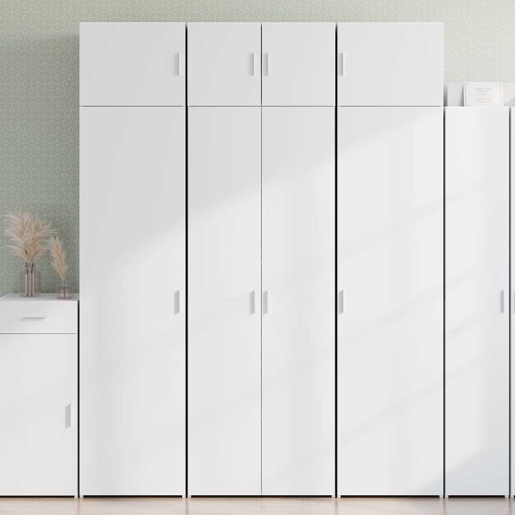 Storage Cabinet White 70x42,5x225 cm Engineered Wood