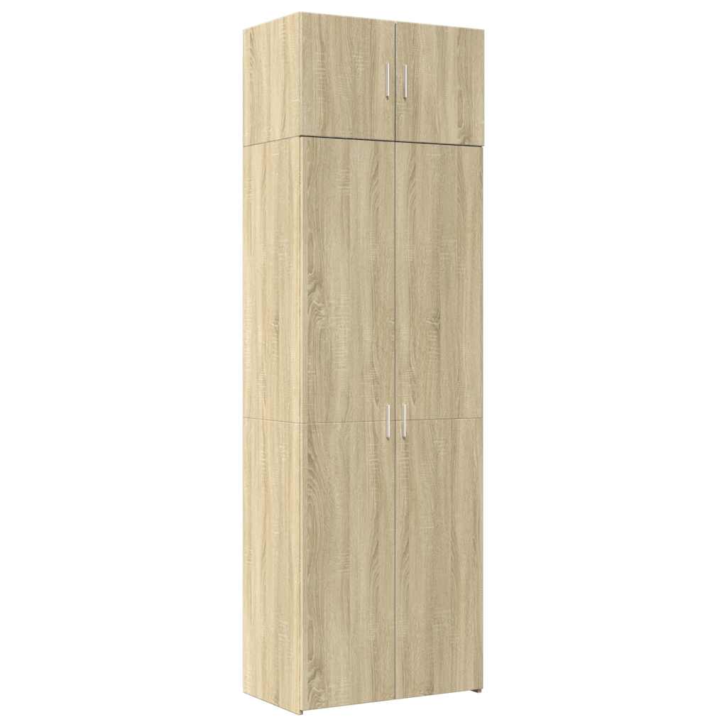 Storage Cabinet Sonoma Oak 70x42,5x225 cm Engineered Wood
